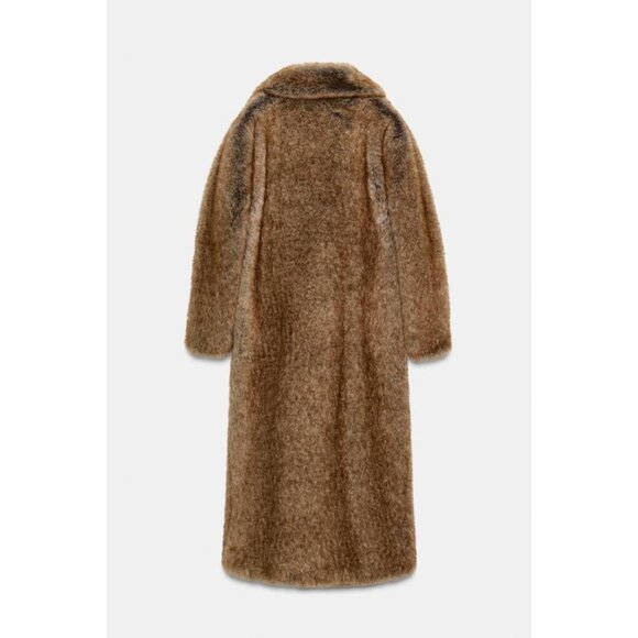 ZARA FAUX FUR COAT ZW COLLECTION LIMITED EDITION - Picture 6 of 7